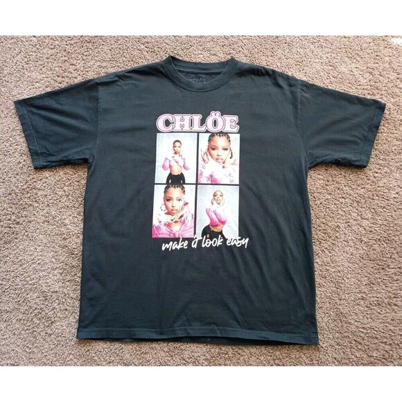 Chloe Tops - Chloe Bailey T-Shirt Women's XL Black Short Sleeve